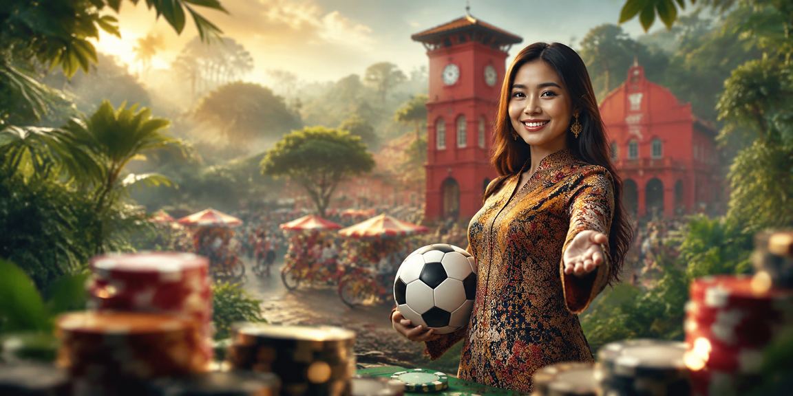 Pertaruhan bola sepak bertemakan batik di Melaka dengan suasana sukan tempatan yang meriah